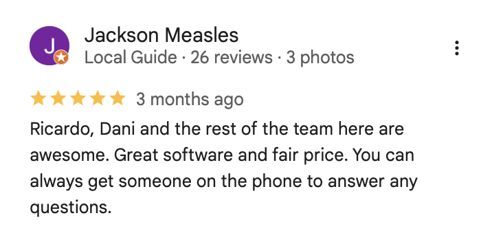 iCans customer review screenshot 32 from Google or Facebook