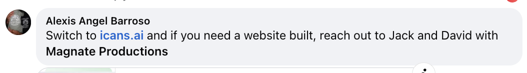 iCans customer review screenshot 39 from Google or Facebook