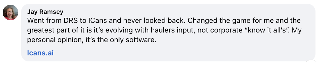 iCans customer review screenshot 5 from Google or Facebook
