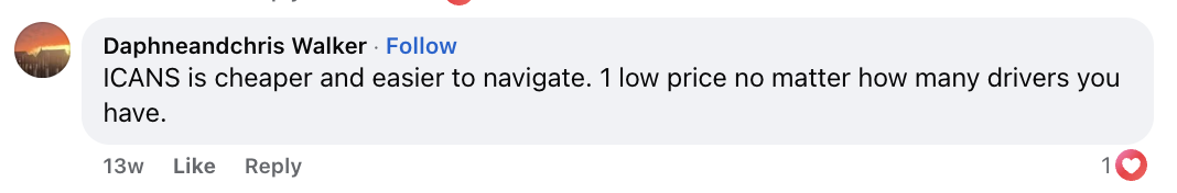 iCans customer review screenshot 13 from Google or Facebook